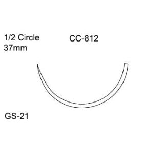 Covidien CC812 - SUTURE, CAPROSYN 0 GS21 30IN UNDYED, 36/BX