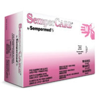 Sempermed SCVNP103 - Glove Exam PF Vinyl LF Medium Sempercare 100/Bx, 10 BX/CA
