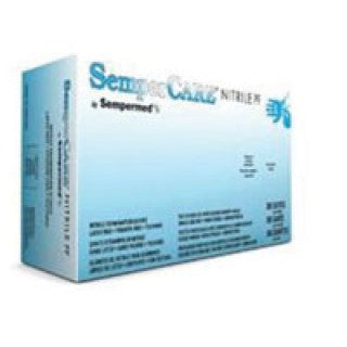 Sempermed NIPFT202 - Glove Exam PF Nitrile LF Small Blue SemperCare 200/Bx, 10 BX/CA