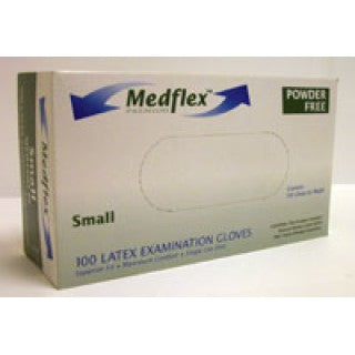 First Medica MED2300PF - Glove Exam PF Latex Medium Medflex 100/Bx, 10 BX/CA