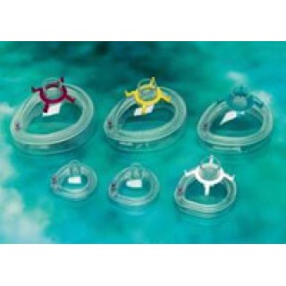 Hudson 15808 - Clear Comf Mask Anesth Adult Medium 30/CS