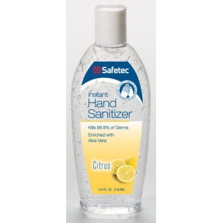 Safetec Of America 18350 - ABHC Waterless Hand Sanitizer Citrus 4oz/ea, 24 EA/CA