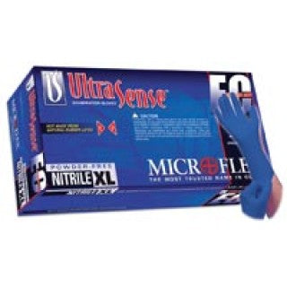 Microflex USE-880-S - Glove Exam PF Nitrile LF Small Blue UltraSense EC 100/Bx, 10 BX/CA