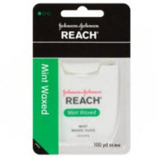 Johnson & Johnson 200273300 - Reach Floss Dental Waxed 200yd Mint Ea, 24 EA/CA