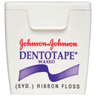 Johnson & Johnson 200927600 - Dentotape Dental Floss Waxed 5yd 144/BX