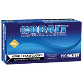 High Five Product N192 - Glove Exam PF Nitrile Medium Blue Cobalt 100/Bx, 10 BX/CA
