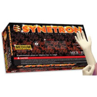 Microflex SY-911-M - Glove Exam PF Latex Medium Synetron 50/Bx, 10 BX/CA