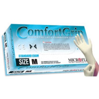 Microflex CFG-900-S - Glove Exam PF Latex Small Natural Color ComfortGrip 100/Bx, 10 BX/CA
