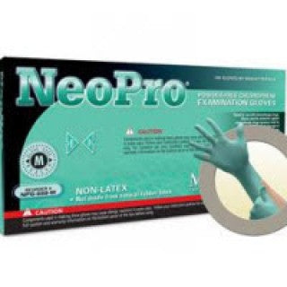 Microflex NEC-288-M - Glove Exam PF Chloroprene LF Medium Green NeoPro EC 50/Bx, 10 BX/CA