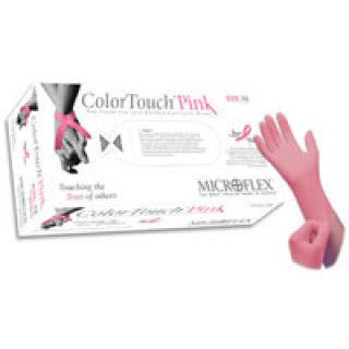 Microflex CTP-233-S - Glove Exam PF Latex Small Pink ColorTouch 100/Bx, 10 BX/CA