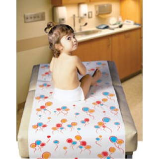 Cardinal Health PEDPAPER - Examination Table Paper, Crepe, 18 in. x 125 ft., Printed Balloons, 12 rls/cs