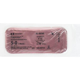 Covidien SC5616G - Suture Caprosyn Mono Ud P12 5-0 18" 12/BX