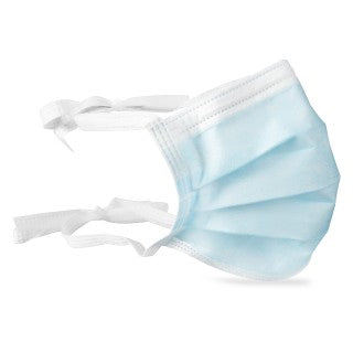 Dukal 1540 - Surgical Mask with Tie, Blue - 50/BX, 6 BX/CS