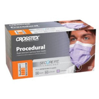 Crosstex International GCPLVSF - SecureFit EL Mask Procedural Lavender 50/Bx