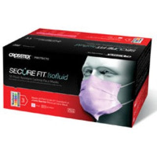 Crosstex International GCIBLSF - SecureFit Isofluid Earloop Mask Blue 50/BX