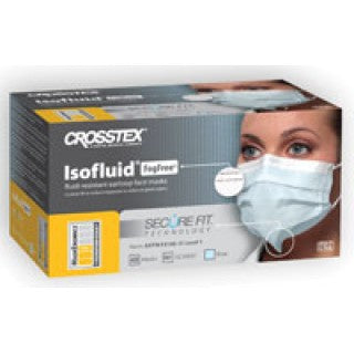 Crosstex International GCICXBSF - SecureFit Isofluid Fog Free Blue Mask 40/BX, 40 BX/CS