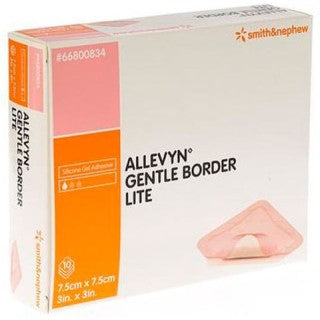 Smith & Nephew 66800834 - Allevyn Gentle Border Lite 7.5cm x 7.5cm