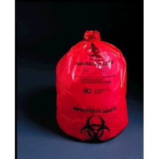 Medical Action Industries 47-05 - BAG, WASTE, INFECT, RED, 23X8X41, 250 EA/CS