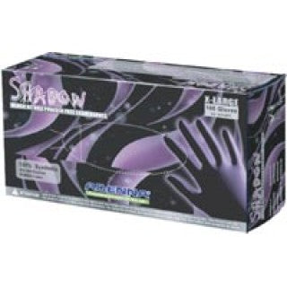 Adenna SHD935 - Glove Exam PF Nitrile LF Medium Black Shadow 100/Bx, 10 BX/CA