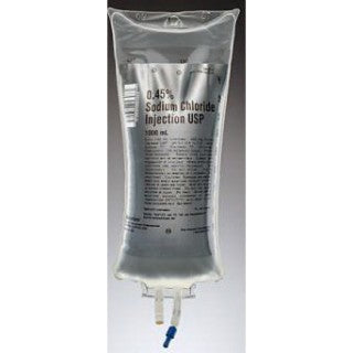 Baxter 2B1314X - Sodium Chloride 0.45% IV Solution Viaflex 1000ml, 14 EA/CA