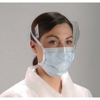 Alpha Protech BL 8101 S - MASK, SHIELDMATE W/ EYE SHIELD, BLUE, 100 EA/CS, 4 BX/CS