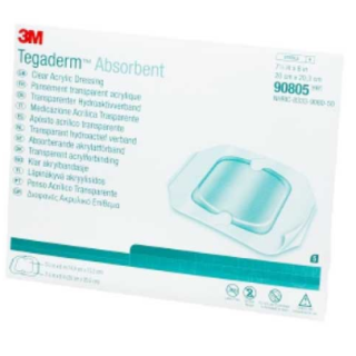 3M 90805 - Dressing Tegaderm Clear ST 7.9"x8" 20/CS