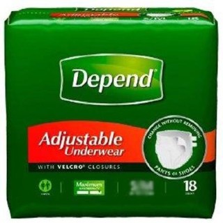 Avkare 35445 - DEPEND, ADJUST, UNDERWEAR, SM / MED, 3PKS/18, 54/CS