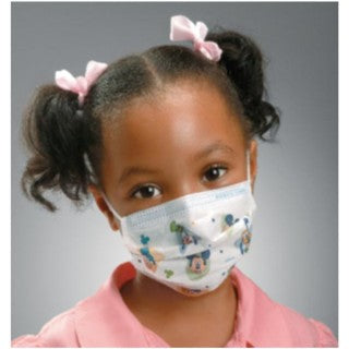 Halyard Health 32856 - Face Mask W/Earloop Child Disney Latex-Free 75/Bx