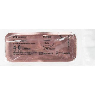 Covidien SC5679 - SUTURE, CAPROSYN UD 4/0 18 P-14, 36/BX