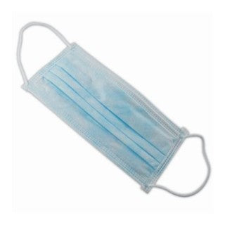 Epic Medical 40578-RS5 - 3-Ply Blue Polypropylene Hypoallergenic Facemask, ASTM Level-1, with Elastic Earloops, 50 Per/bx