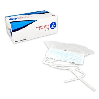 Dynarex 2206 - FACE MASK, TIE-ON, W/ PLASTIC SHIELD, 200 EA/CS, 4 BX/CS