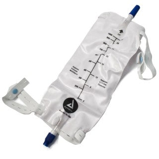 Dynarex 4282 - BAG, URINARY LEG BAG, 2000mL, W/TWIST VALVE, 48 EA/CS, 4 BX/CS