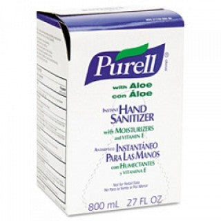 Gojo 9637-12 - Purell Aloe Hand Sanitizer 800ml 12/Ca