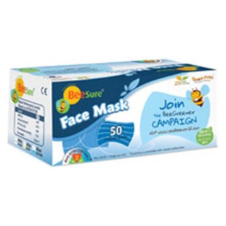 EcoBee 2100B - BeeSure Earloop Face Mask ASTM Level 2 Blue 50/Bx