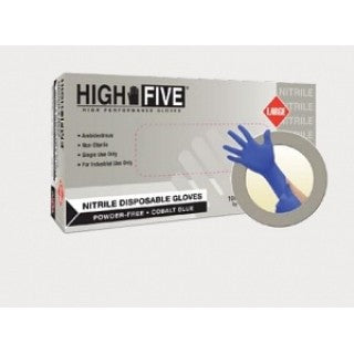 High Five Performance HF-N271 - GLOVES, NITRILE, PF, COBALT BLUE, S, 1000/CS