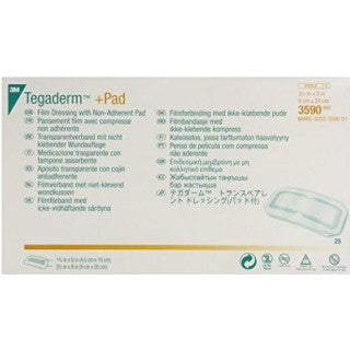 3M 3590 - DRESSING, TEGADERM+PAD, 3.5"X8", EACH