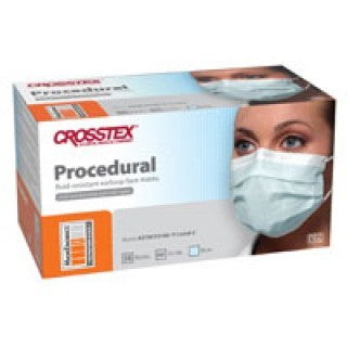 Crosstex International GCPBL - ASTM level 2 Earloop Mask Procedural Blue 50/BX
