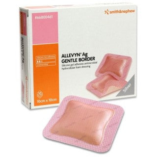 Smith & Nephew 66800461 - Allevyn AG Gentle Border 10cm x 10cm ( may not be available )