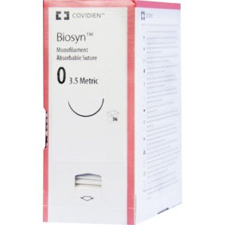 Covidien CM964 - SUTURE, BIOSYN, 0 36" UNDYED GS-24, 36/BX