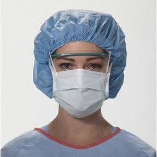 Halyard Health 28802 - MASK, SURGICAL, PLEAT STYLE, W/TIES BLUE, 50/BX