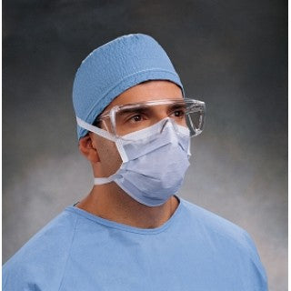 Halyard Health 48201 - MASK, SURG, CLASSIC, PLEATED, W/TIES, BLUE, 300 EA/CS, 6 BX/CS