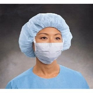 Halyard Health 48210 - MASK, SURGICAL, NURSE, PLEATED, TIE, BLUE, 300/CS