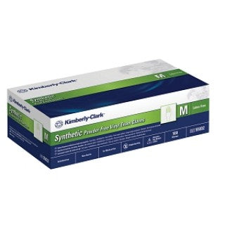 Halyard Health 55032 - Glove Exam PF Vinyl LF Medium Clear Safeskin 100/Bx, 10 BX/CA