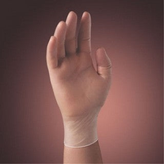 Halyard Health 55033 - Glove Exam PF Vinyl LF Large Clear Safeskin 100/Bx, 10 BX/CA