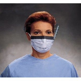 Halyard Health 62116 - MASK, PROCEDURE, PLEAT, ANTIFOG, BLUE, LOOPS, 25/BX