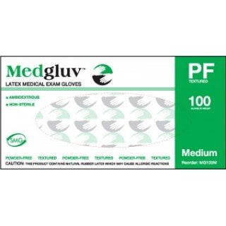 Medgluv MG100L - GLOVE, EXAM, LATEX, TEXTURED, NS, PF, LG, 1000 EA/CS