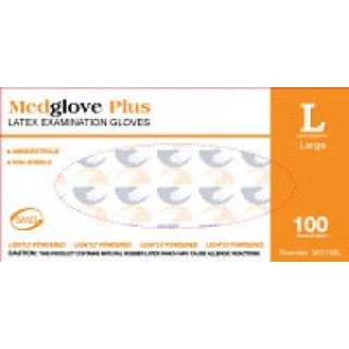 Medgluv MG1215M - GLOVE, EXAM, TUFFSKIN XP, PF, LTX, M, 500 EA/CS, 10 BX/CS