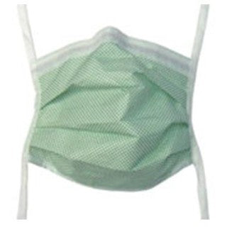 Precept Medical 65 3320 - Mask Face Laser Plume Surgical Tie-On Anti-Fog Green 25/Bx, 6 BX/CA