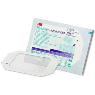 3M 1686 - DRESSING, TEGADERM, DIAMOND FILM, 4"X4.75", 200 EA/CS