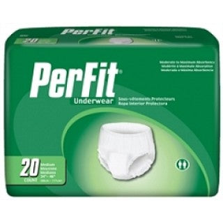 First Quality Products PF-512 - UNDERWEAR, PROTECTIVE, PER-FIT, MED, 4/2, 80 EA/CS